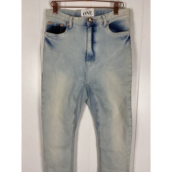 One x OneTeaspoon Womens Lover Runaways Very High Rise Drop Crotch Skinny Leg 26 - Picture 2 of 8